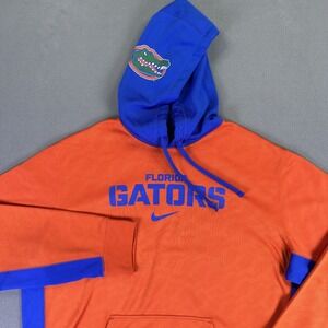Florida Gators Nike Hoodie Mens 2XL Orange ThermaFit Hood Logo Swoosh